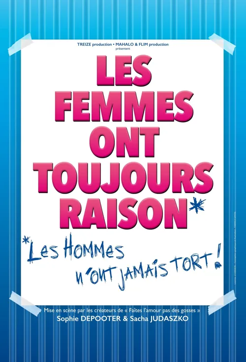 Affiche de Les femmes ont toujours raison, les hommes n'ont jamais tort !