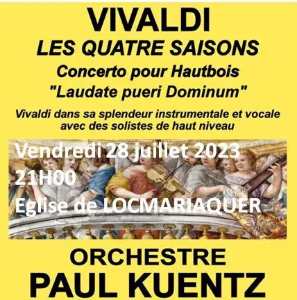 Affiche de Orchestre Paul Kuentz : Vivaldi les quatre saisons | Locmariaquer