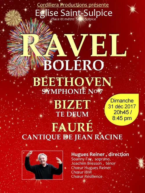 Affiche de Ravel, Beethoven, Bizet & Fauré