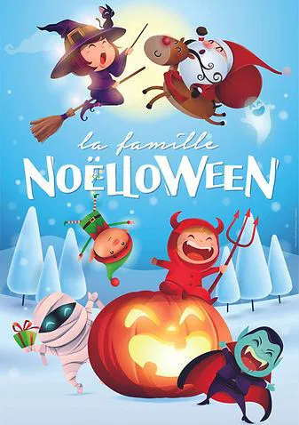 Affiche de La famille Noëlloween