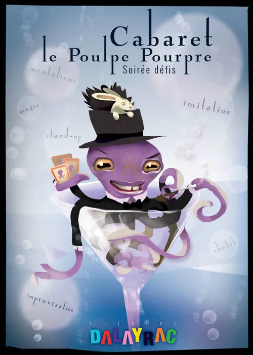 Affiche de Cabaret du Poulpe Pourpre | Spécial réveillon