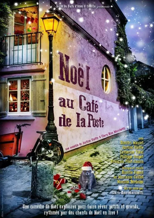 Affiche de Noël au Café de la Poste