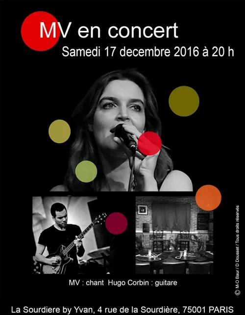 Affiche de MV en concert