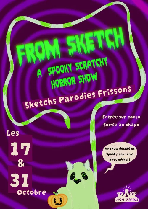 Affiche de From Sketch, a spooky scratchy horror show