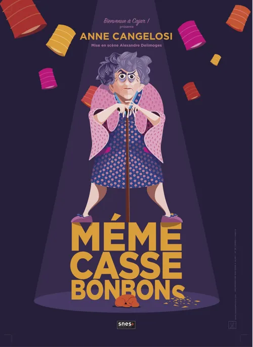 Affiche de Anne Cangelosi dans Mémé casse bonbons