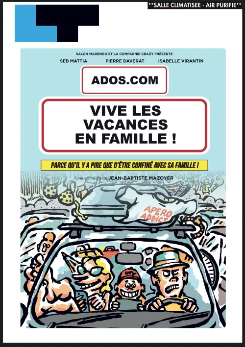 Affiche de Ados.com : Vive les vacances en famille !
