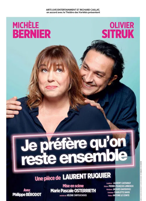 Affiche de Je préfère qu'on reste ensemble | avec Michèle Bernier et Olivier Sitruk