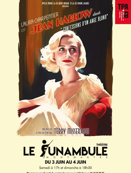 Affiche de Jean Harlow, confessions d'un ange blond