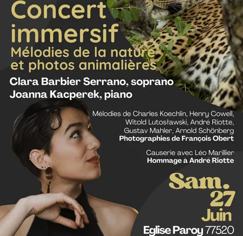 Affiche de Concert immersif : Clara Barbier-Serrano, soprano et Joanna Kacperek, piano