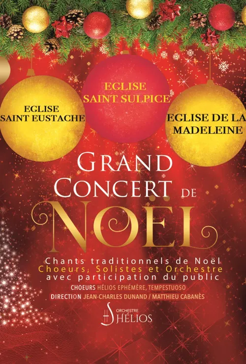 Affiche de Grand Concert de Chants Traditionnels de Noël