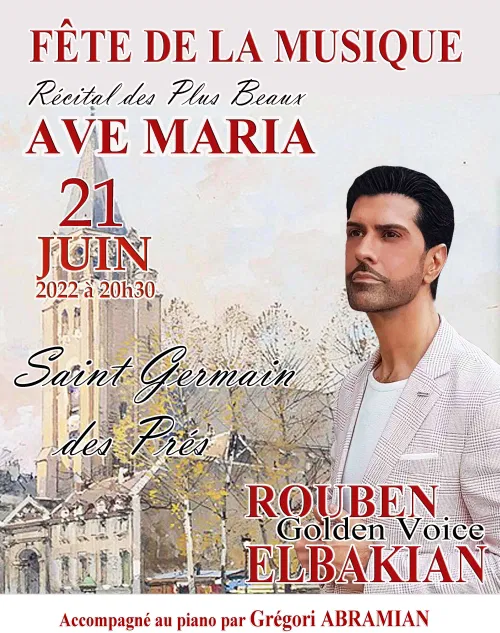 Affiche de Récital des plus beaux Ave Maria par Rouben Elbakian
