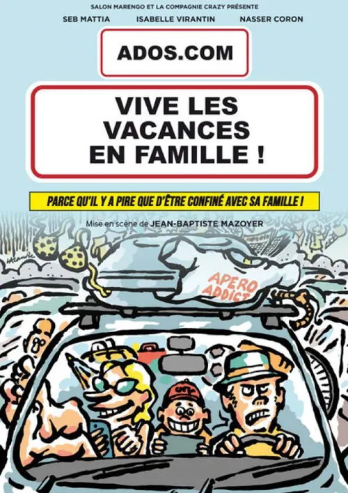 Affiche de Ados.com : Vive les vacances en famille !