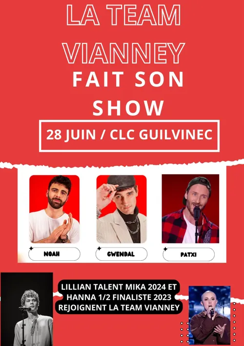 Affiche de La Team Vianney 2024 fait son show