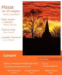 Schubert, Gounod, Mozart : Concert du Choeur Interuniversitaire de Paris - 