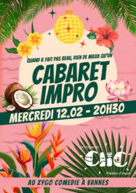 Affiche de Cabaret Impro par La clique du Clic