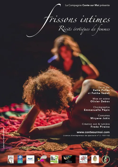 Affiche de Frissons Intimes : récits érotiques de femmes