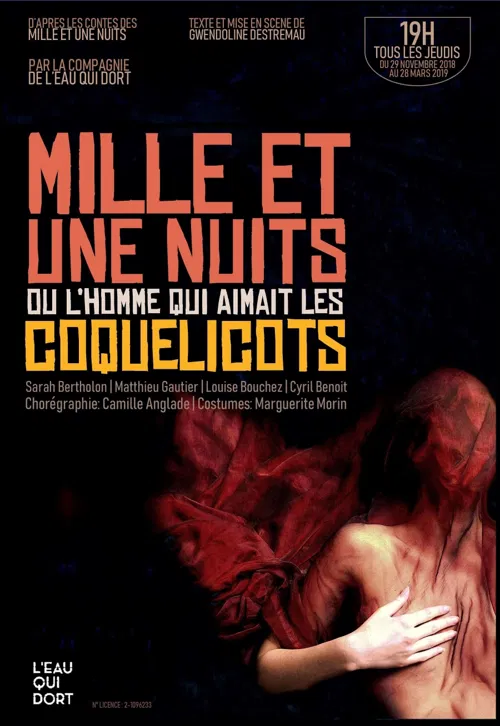 Affiche de Mille et une nuits ou l'homme qui aimait les coquelicots
