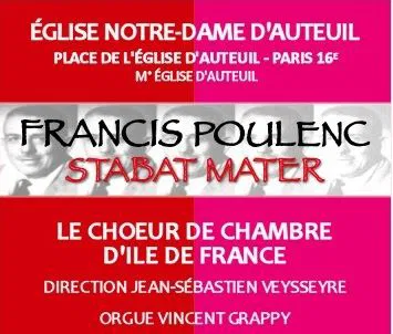 Affiche de Stabat Mater Francis Poulenc