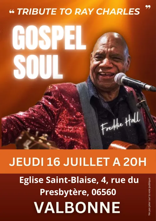 Affiche de Freddie Hall : Hommage à Ray Charles Gospel and Soul