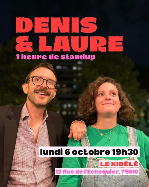 Affiche de Denis et Laure : 2 x 30 min de blagues !