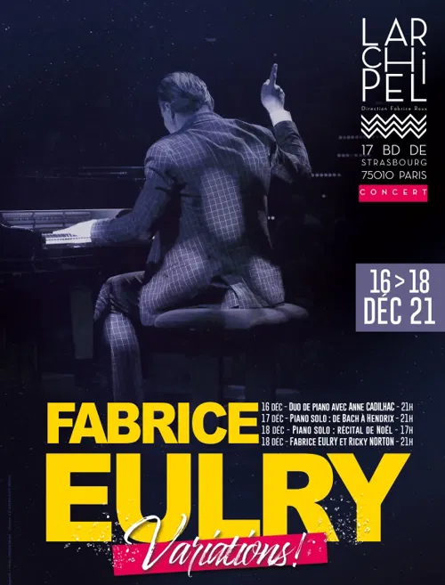 Affiche de Fabrice Eulry dans Variations !