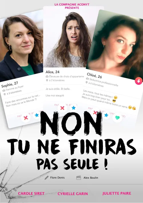 Affiche de Non tu ne finiras pas seule