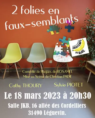 Affiche de Deux Folies en Faux Semblants