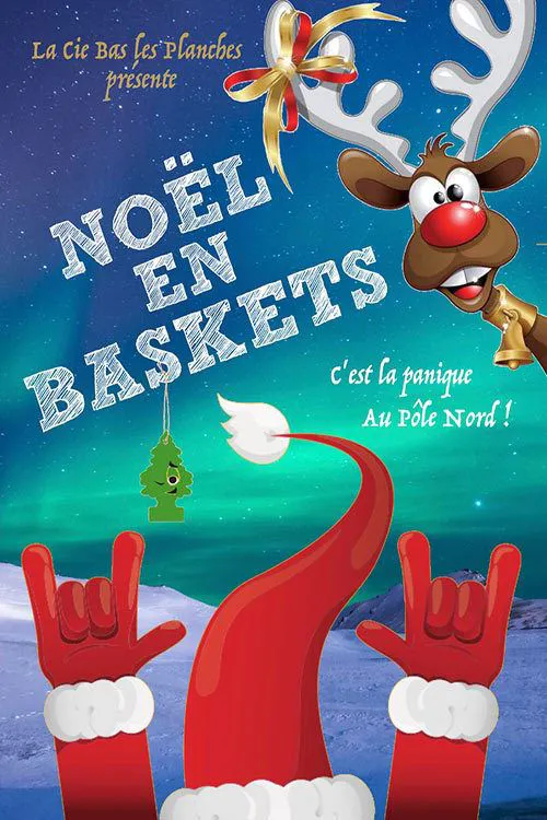 affiche noel en baskets