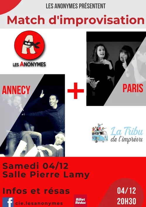 Affiche de Match d'improvisation : Annecy vs Paris