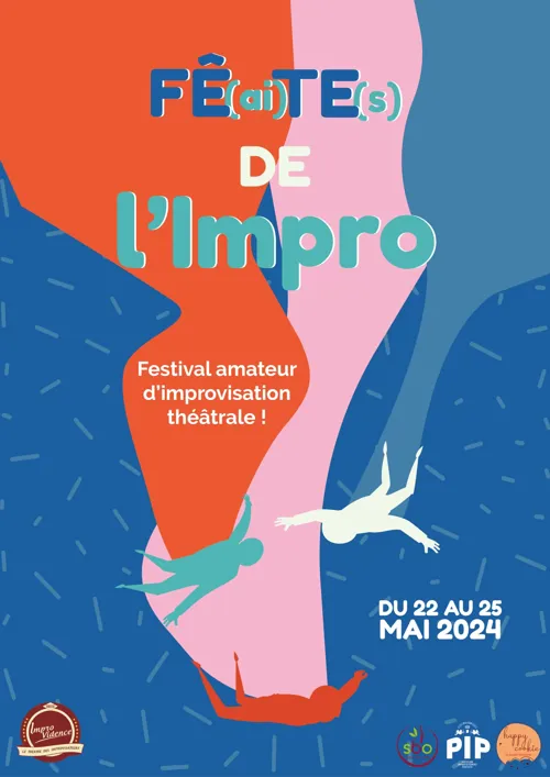 Affiche de Fê(ai)tes de l'Impro 2024 !