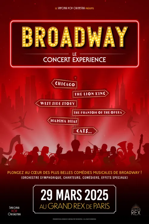 Affiche de Broadway, le concert expérience