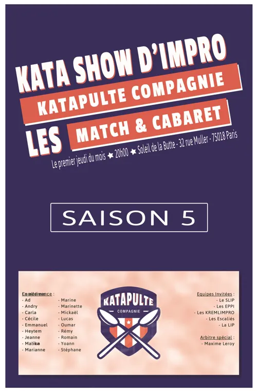 Affiche de Kata Show d'Impro