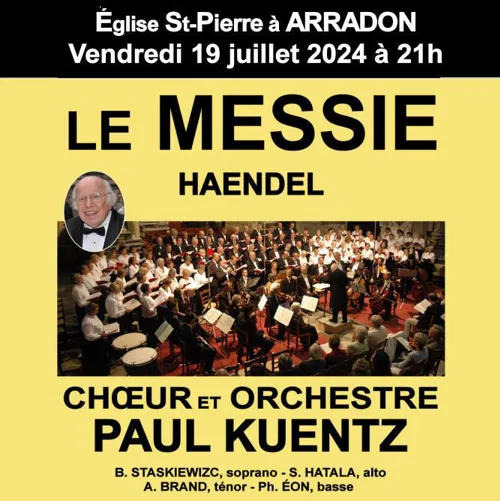 Affiche de Choeur et Orchestre Paul Kuentz : Messie de Haendel | Arradon