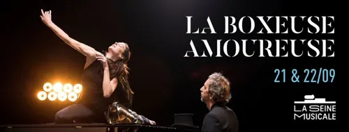Affiche de La boxeuse amoureuse | par Arthur H et Marie-Agnès Gillot