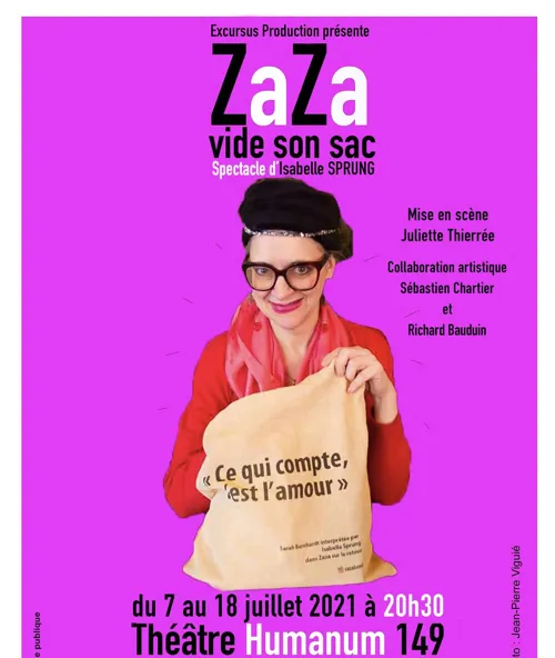 Affiche de Zaza vide son sac