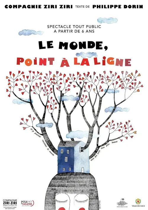 Affiche de Le Monde, point à la ligne
