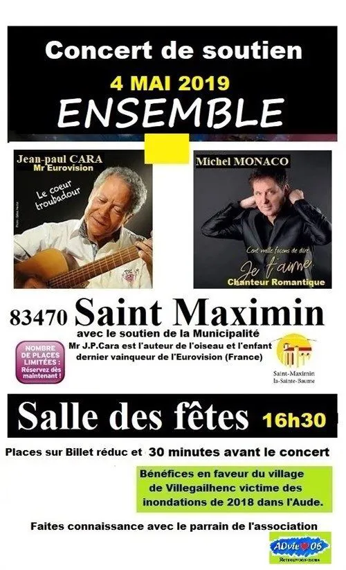 Affiche de Concert solidarité Ensemble