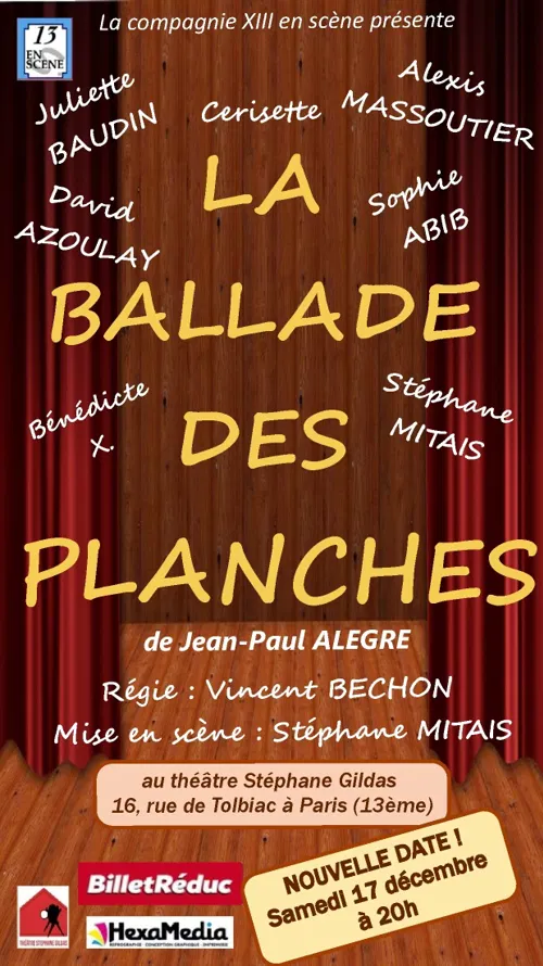 Affiche de La ballade des planches
