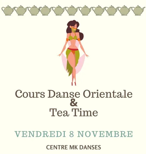 Affiche de Cours de danse orientale et tea time