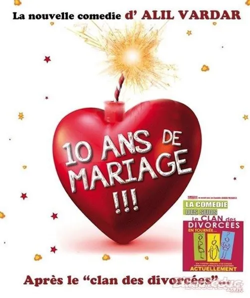 Affiche de 10 ans de mariage