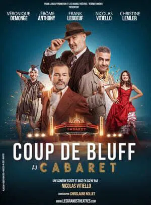 Affiche de Coup de bluff au cabaret | avec Frank Leboeuf et Jérôme Anthony