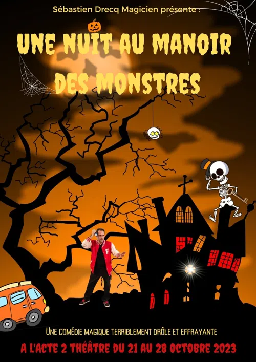 Affiche de Une nuit au manoir des monstres