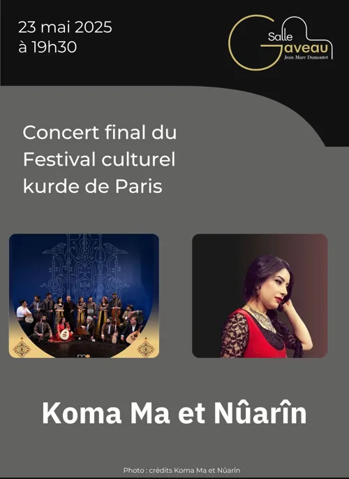 Affiche de Concert Final du Festival Culturel Kurde de Paris