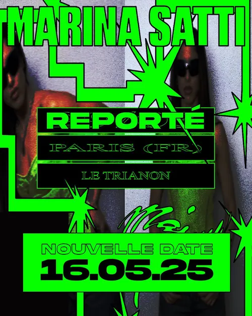 Affiche de Marina Satti au Trianon de Paris