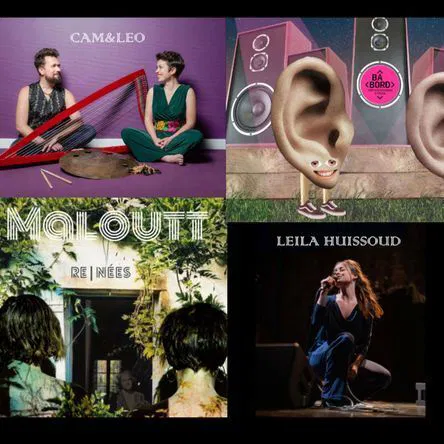 Affiche de Leïla Huissoud + Cam & Leo + Maloutt