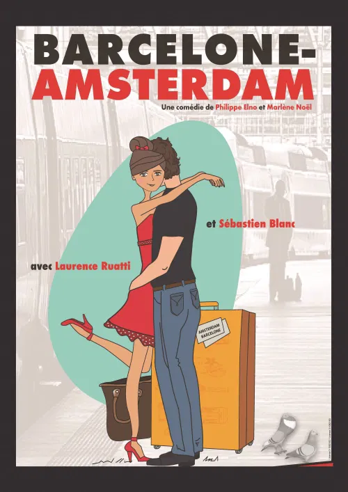 Affiche de Barcelone-Amsterdam