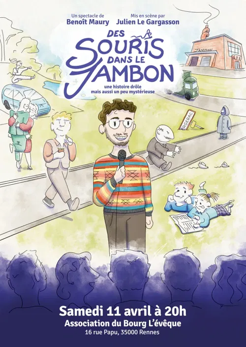Affiche de Benoît Maury dans Des souris dans le jambon