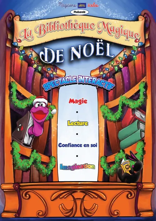 Affiche de La Bibliothèque Magique de Noël