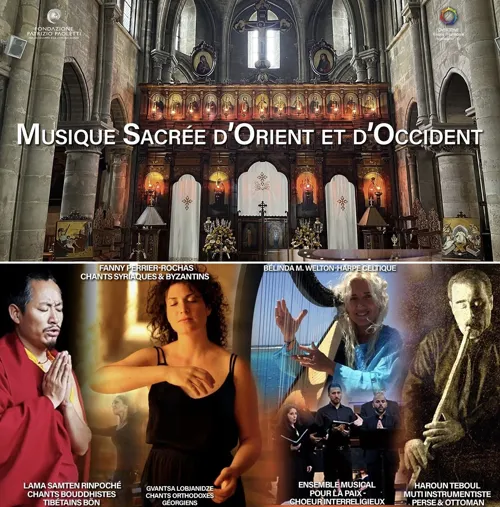 Affiche de Musique sacrée d'Orient et d'Occident | Notes d'Espoir