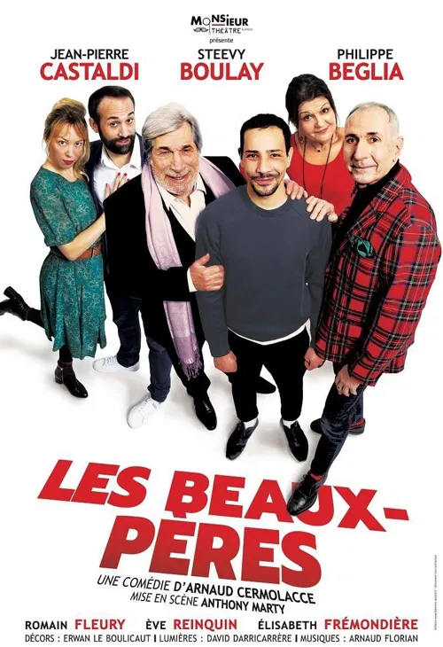 Affiche de Les beaux-pères | avec Jean-Pierre Castaldi et Steevy Boulay